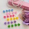 96pcs Mini Flower Hair Clips - 24 Multicolors in Organizer Box